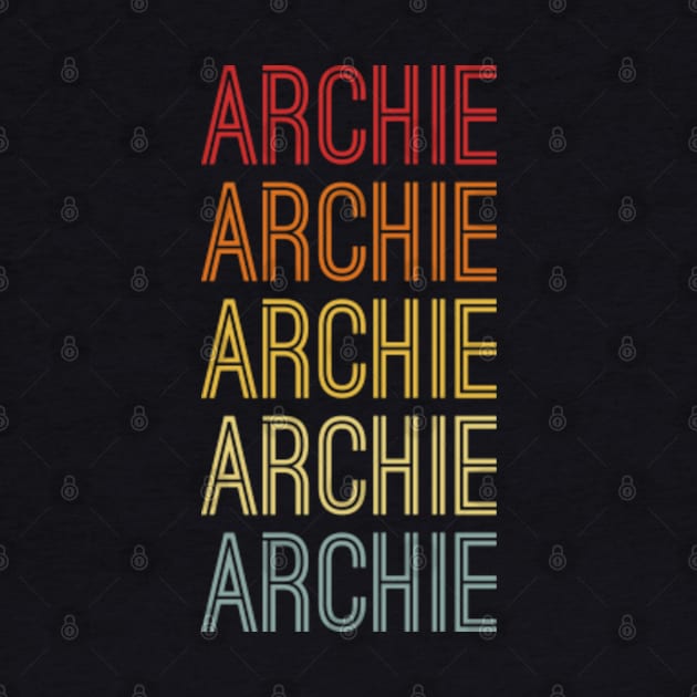 Archie Name Vintage Retro Gift Named Archie by CoolDesignsDz